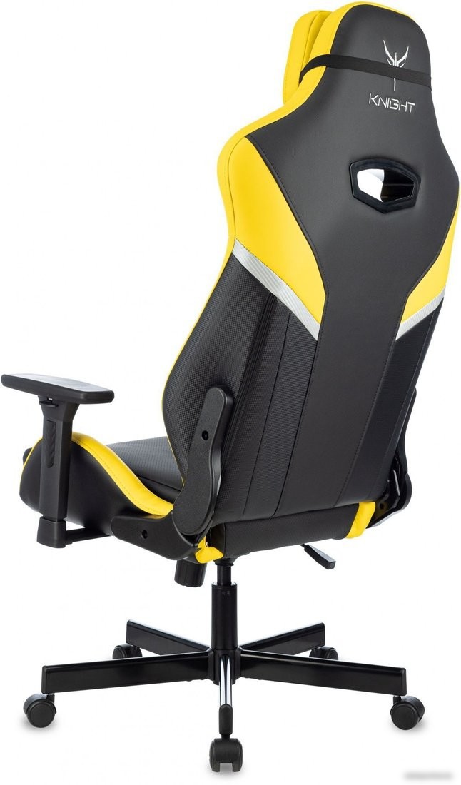 Игровое (геймерское) кресло Knight Thunder 5X (черный/желтый) – фото товара