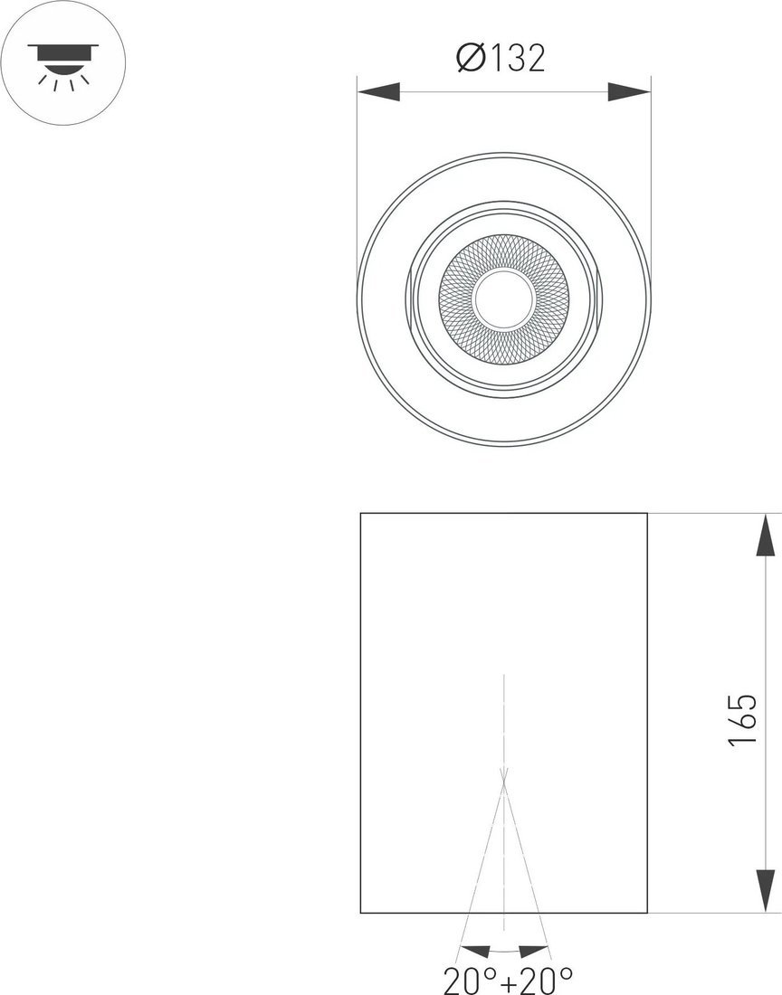 Точечный светильник Arlight SP-FOCUS-R132-24W Warm3000 WH 50deg 054869 – фото товара