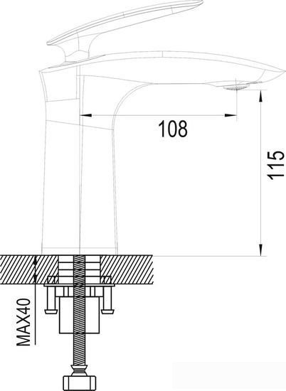 Смеситель Rose R1101H - фото товара
