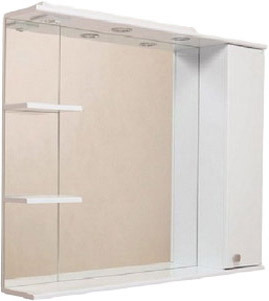 Onika Шкаф с зеркалом Эльбрус 80.02 правый (белый) [208022] – изображение в каталоге