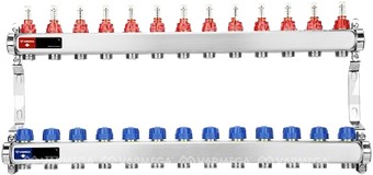Запорная арматура Varmega Коллектор для теплого пола с расходомерами VM15113 ВР 1"