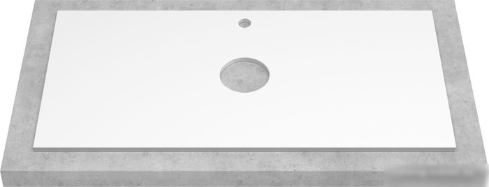 ЗОВ Тумба под умывальник Кито 80 K80LW0MRMC-KP13W (белый/тростник) – фото товара