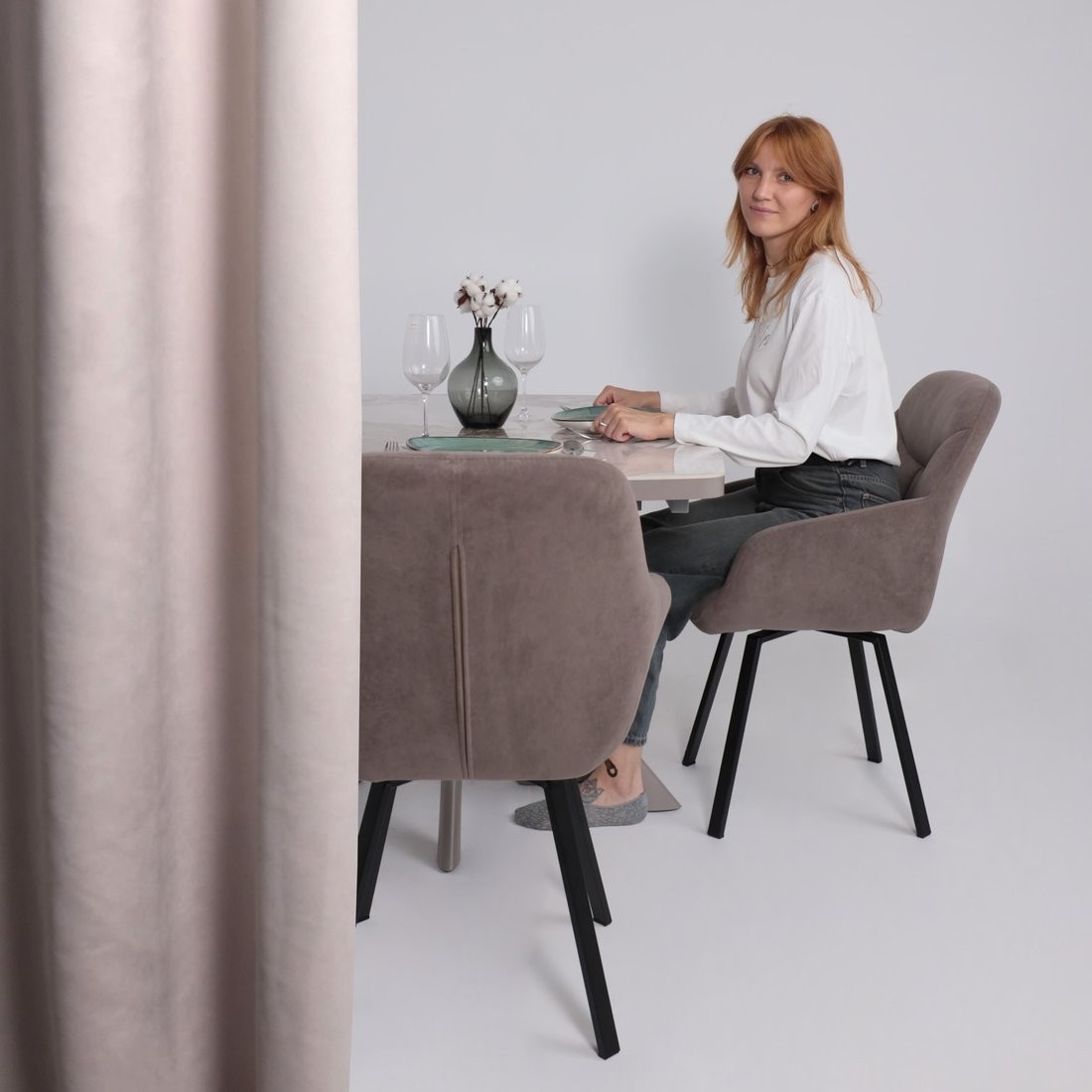 Стул Мамадома Romeo smile 360 (b05 Latte Lux/черный) – фото товара