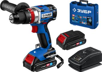 Ударная дрель-шуруповерт Зубр Профессионал DBS-201-22 (с 2-мя АКБ, кейс) – изображение в каталоге