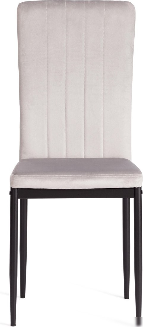 Стул TetChair Verter металл/флок 47.8x41.5x97 (светло-серый HLR14/черный) – фото товара