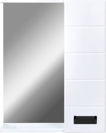 Doratiz Шкаф с зеркалом для ванной Вальс 60 R 2711.153 (белый, с подсветкой) – изображение в каталоге