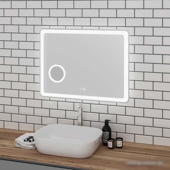Мебель для ванных комнат Grossman Зеркало Leo LED 100x80 1610080 – фото товара