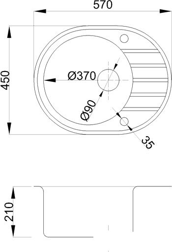 Кухонная мойка БелЭворс New Lux R (бежевый) - фото товара