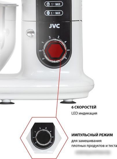 Планетарный миксер JVC JK-MX515 (белый) - фото товара