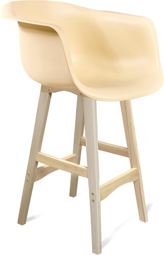 Стул с подлокотниками Sheffilton SHT-ST31/S65 (бежевый/прозрачный лак) – изображение в каталоге