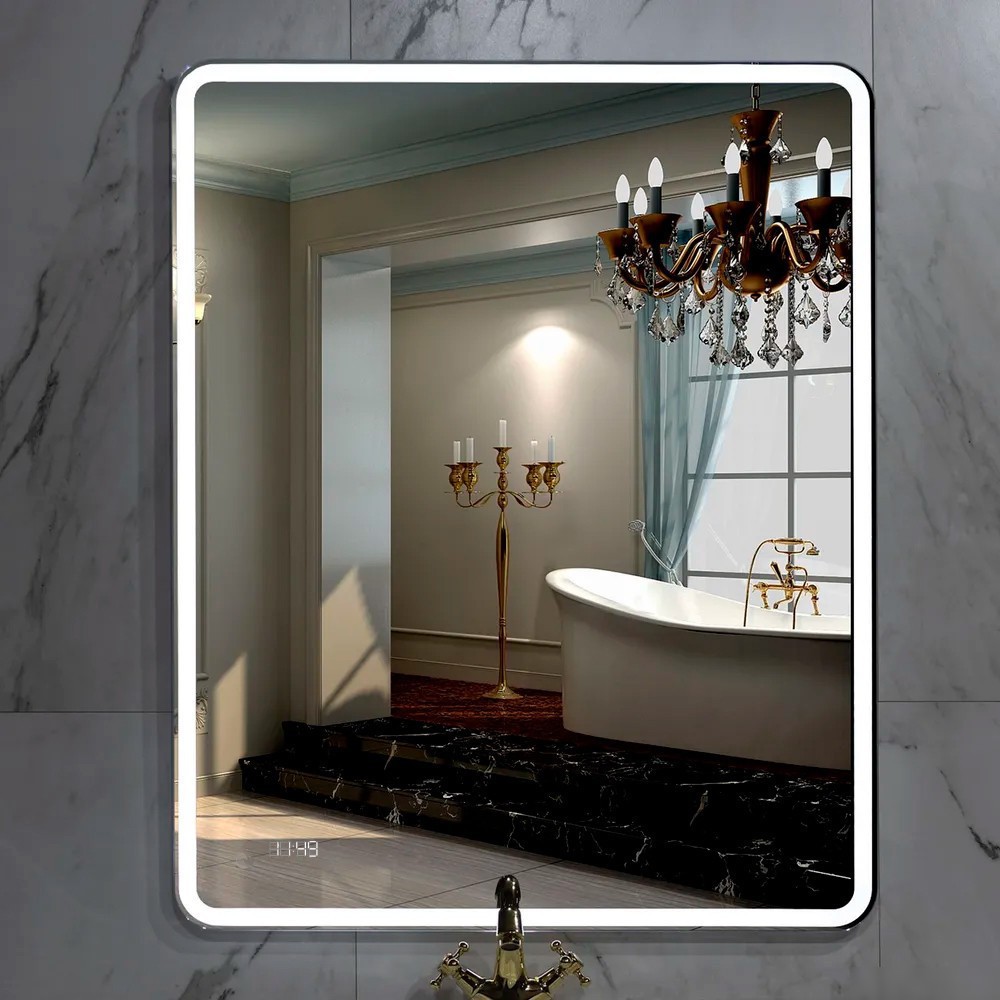 Пекам Зеркало Marta 1 60x90 marta1-60x90dpcl (с подсветкой, сенсором на взмах руки, подогревом и часами) – фото товара