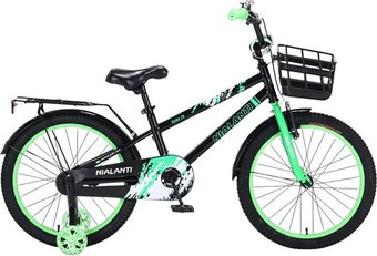 Детский велосипед Nialanti Spike 20 2025 (черный/зеленый) – изображение в каталоге