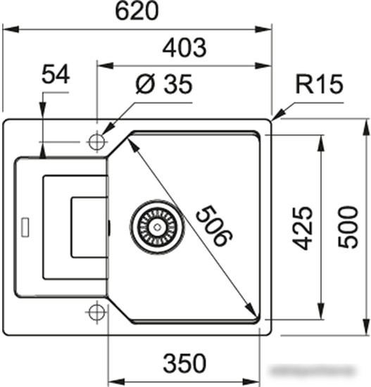 Кухонная мойка Franke Urban UBG 611-62 (серый) - фото товара