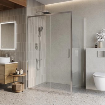 Душевой уголок BelBagno LUCE-AH-1-130/100-C-Cr - изображение в каталоге