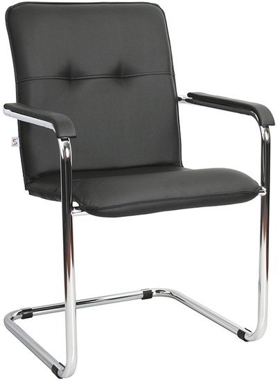 Офисное кресло Белс Румба Chrome V 450390/V4 (кожзам черный) – изображение в каталоге