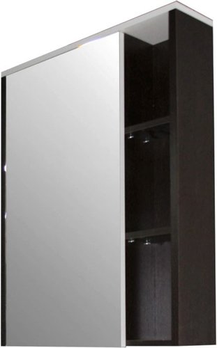 Mixline Шкаф с зеркалом для ванной Боско-55 554986 (беый/венге) – изображение в каталоге