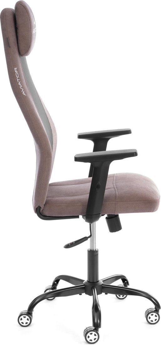 Офисное кресло TetChair Aviator PLT metalBL (ткань, светло-коричневый/серый, KUB 03/W-12) – фото товара