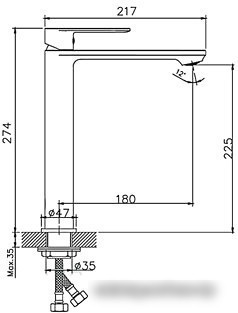 Смеситель Haiba HB11590-7 (черный) - фото товара