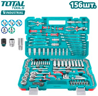 Универсальный набор инструментов Total THKTHP21566 (156 предметов) – изображение в каталоге