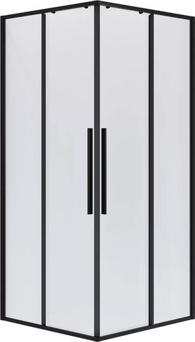 Душевой уголок Niagara NG-6822-34BLACK 80x80x195 (черный матовый/прозрачное стекло) - изображение в каталоге
