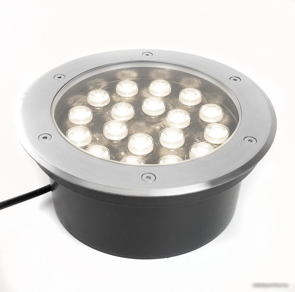 Тротуарный встраиваемый светильник Feron SP2804 20W AC12V низковольтный 4000K металлик IP67 48454 – фото товара