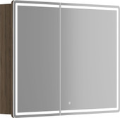 Sancos Шкаф с зеркалом Mirror MI100ECH (с LED подсветкой, дуб чарльстон) – изображение в каталоге