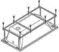 Каркас Santek Фиджи 170x75 (1WH501601)