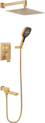 Душевая система Hansberge H6075 (золото матовый) - изображение в каталоге
