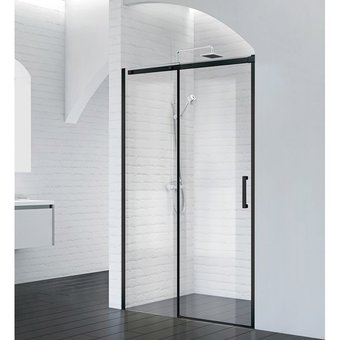 Душевая дверь BelBagno ACQUA-BF-1-130-C-NERO - изображение в каталоге