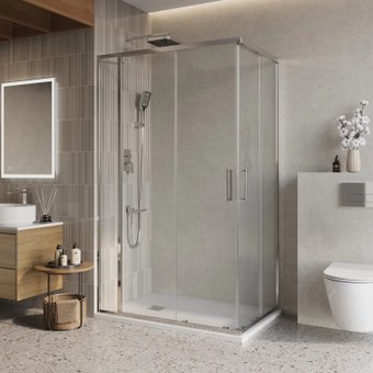 Душевой уголок BelBagno LUCE-AH-21-145/90-C-Cr - изображение в каталоге