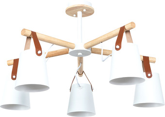 Люстра средней высоты Arte Lamp Thomas A7032PL-5WH – изображение в каталоге