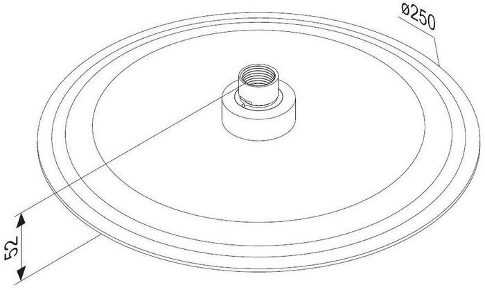Верхний душ Damixa Scandinavian Pure 936050300 - фото товара