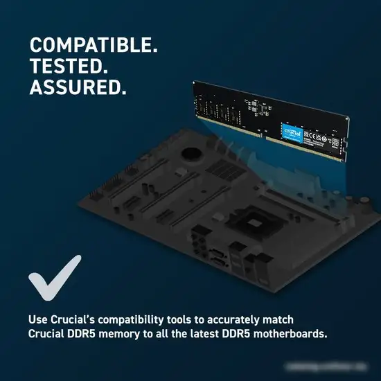 Оперативная память Crucial 16ГБ DDR5 5600 МГц CT16G56C46U5 – фото товара