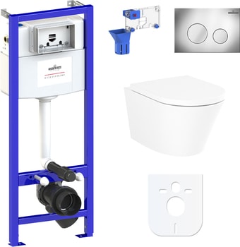 Унитаз Lavinia Boho Relfix Biore Rimless 7 в 1 87040102 (хром пластик) - изображение в каталоге