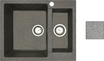 Кухонная мойка БелЭворс Duet L (серый, без сифона) - изображение в каталоге