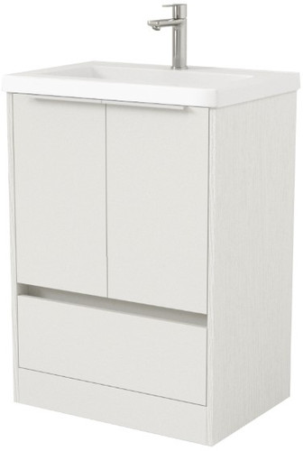 Дабер Тумба под умывальник 017 Тобага/Эридан/Артвин 60 Т17.6Т.0.5Б (белый древесный/ручка белая) – изображение в каталоге