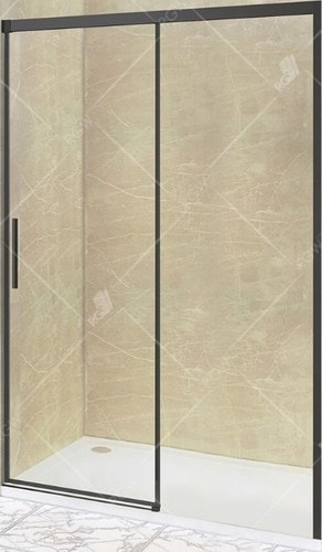 Душевая дверь RGW LE-12B 130 (черный/прозрачное стекло) - изображение в каталоге