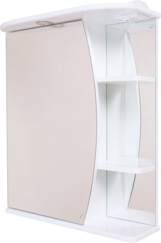 Onika Шкаф с зеркалом Луна 60.01 левый (белый) [206013] – изображение в каталоге