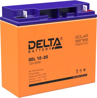 Аккумулятор для ИБП Delta GEL 12-20 (12В/20 А·ч) – изображение в каталоге