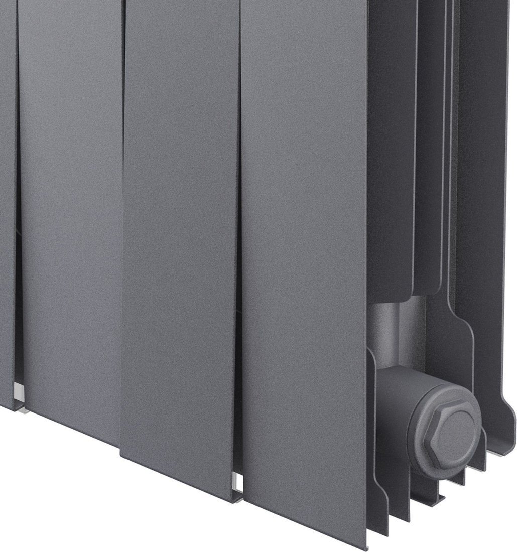 Биметаллический радиатор Royal Thermo PianoForte 200 Серебристый - 18 секций - фото товара