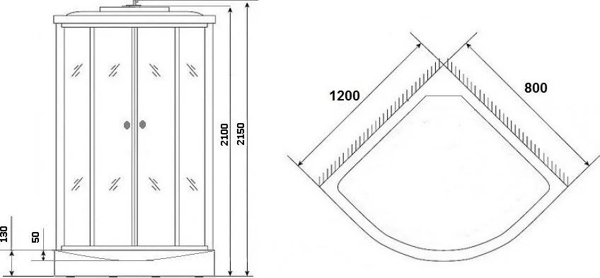 Душевая кабина Grossberg M 312 R - фото товара