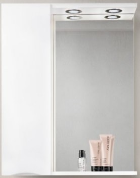 BelBagno Шкаф с зеркалом Marino-SPC-800/750-1A-BL-P-L (bianco lucido) – изображение в каталоге