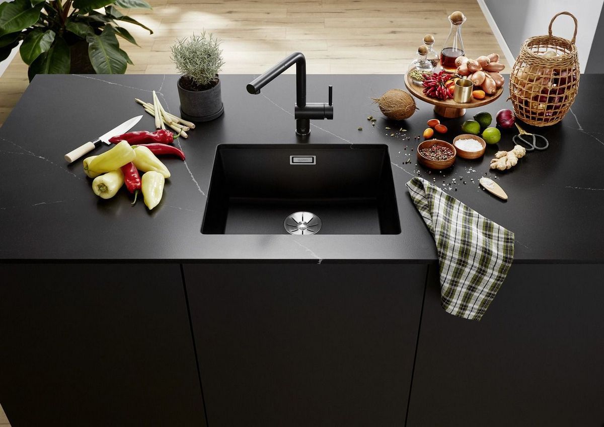 Кухонная мойка Blanco Subline 500-U Coloured Components 527794 (черный) - фото товара