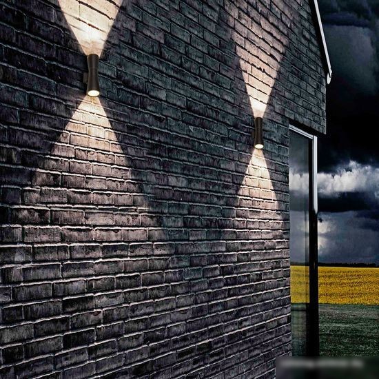 Уличный настенный светильник Elektrostandard Techno Led Tube Doble 1502 (черный) – фото товара