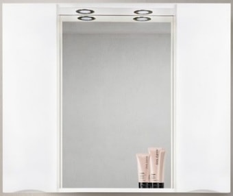 BelBagno Шкаф с зеркалом Marino-SPC-1000/750-2A-BL-P (bianco lucido) – изображение в каталоге