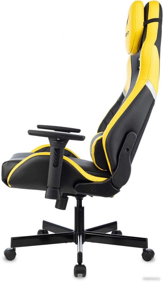 Игровое (геймерское) кресло Knight Thunder 5X (черный/желтый) – фото товара