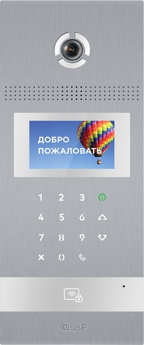 Вызывная панель BAS-IP AA-12B (серебристый) – изображение в каталоге