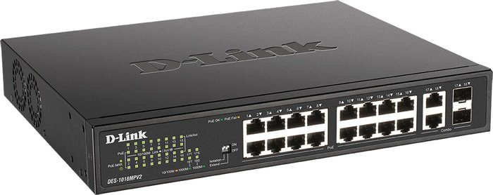 Коммутатор D-Link DES-1018MPV2/A1A – фото товара
