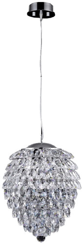 Подвесная люстра Crystal Lux Charme SP4 (Chrome/Transparent) – изображение в каталоге