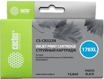 Картридж CACTUS CS-CB322N (аналог HP 178XL (CB322HE)) – изображение в каталоге
